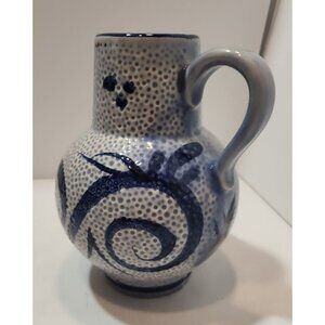 Vtg Scheurich W. Germany Salt Glazed Pottery Pitcher Stoneware Ceramic 418-18